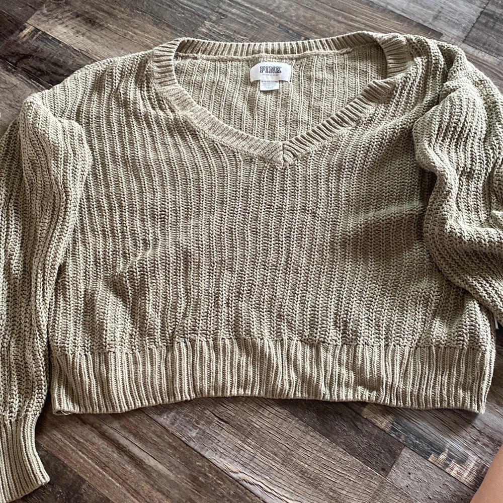 Pink cropped sweater Size Xs